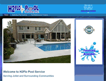 Tablet Screenshot of h2flopoolservice.com